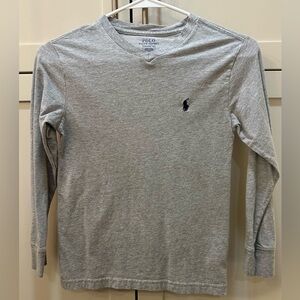 Polo by Ralph Lauren Kids Gray Long Sleeve Tee- 8